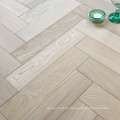 Piso de madera de parquet de ingeniería sin terminar Oak Herringbone